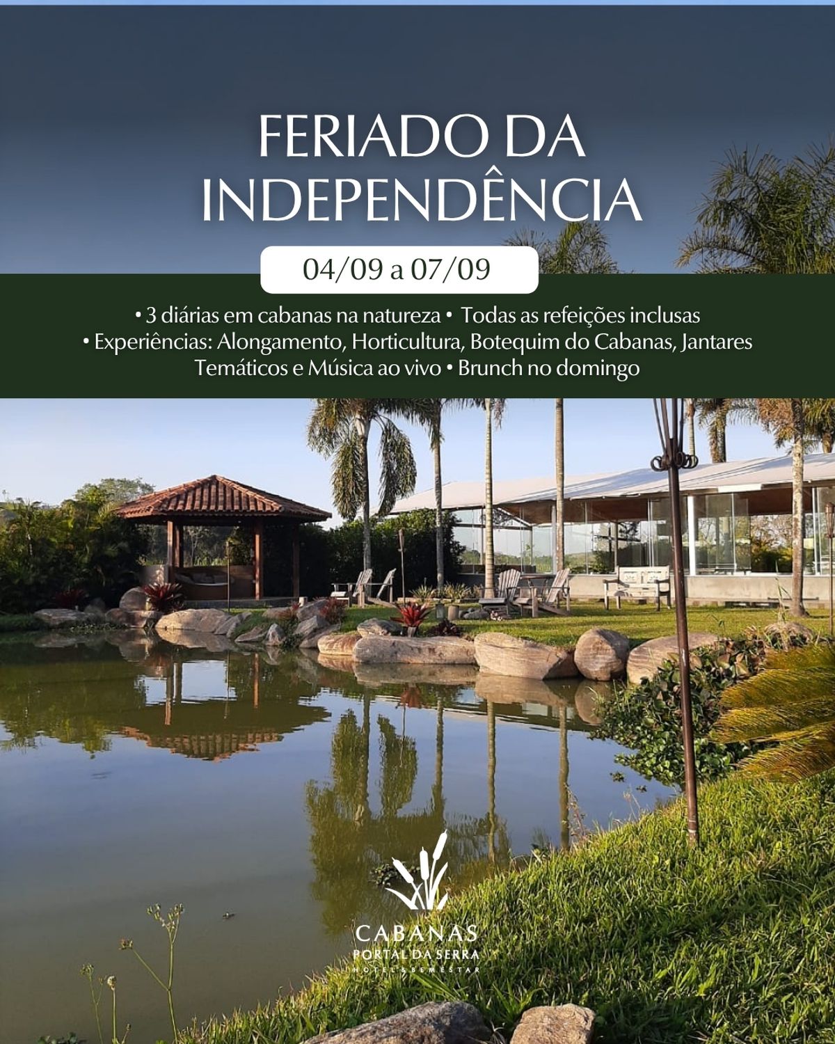 3 diárias para desacelerar em meio à natureza